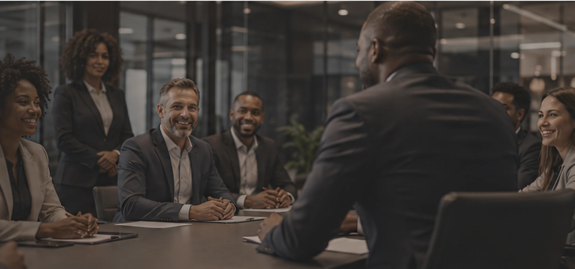 Entrepreneurs and strategic partners collaborating within the AFFIRM STRATEGY Business Hub